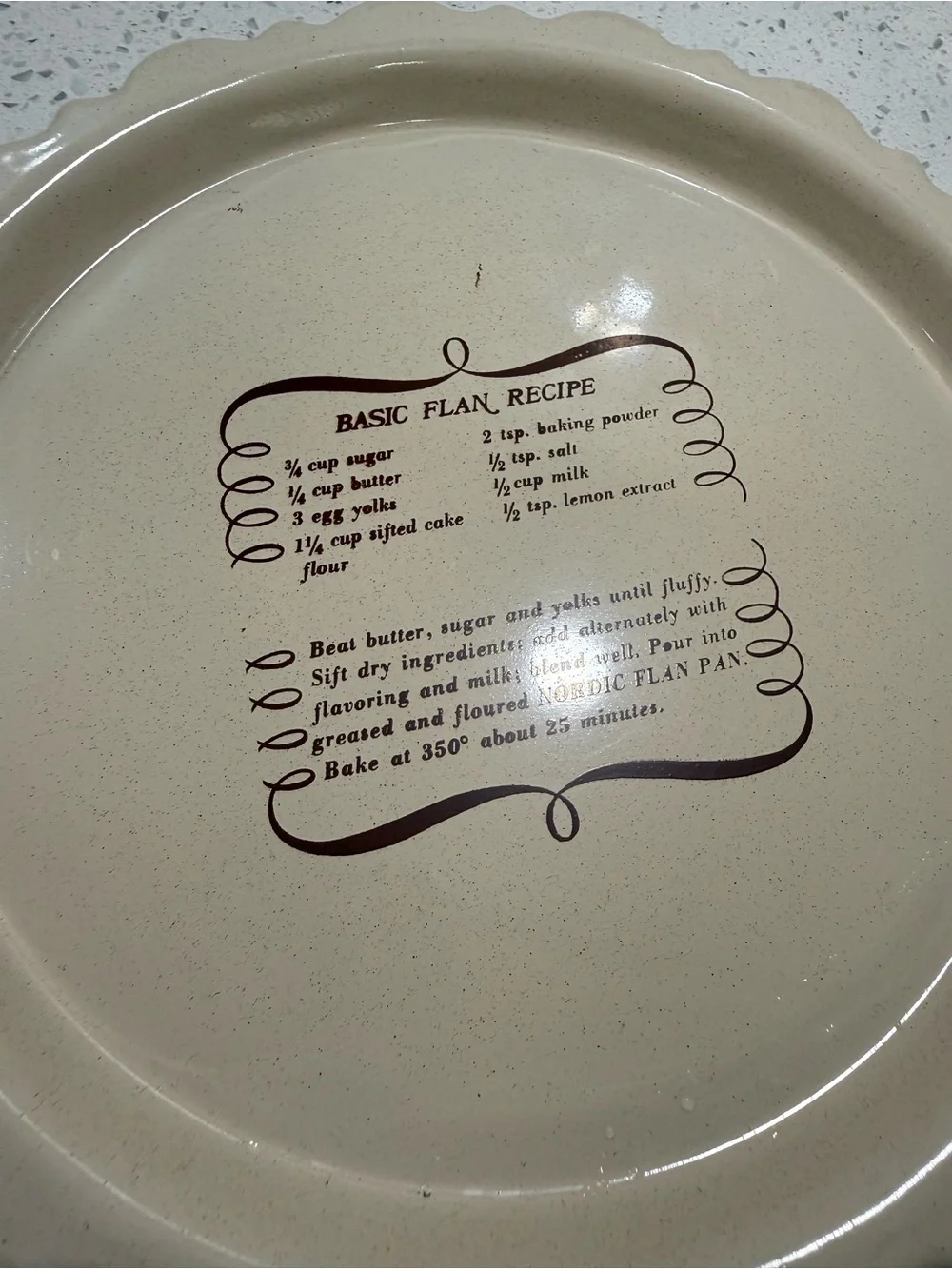 Nordicware Vintage Flan Bundt Pan Original Box & Booklet 1970’s Vintage